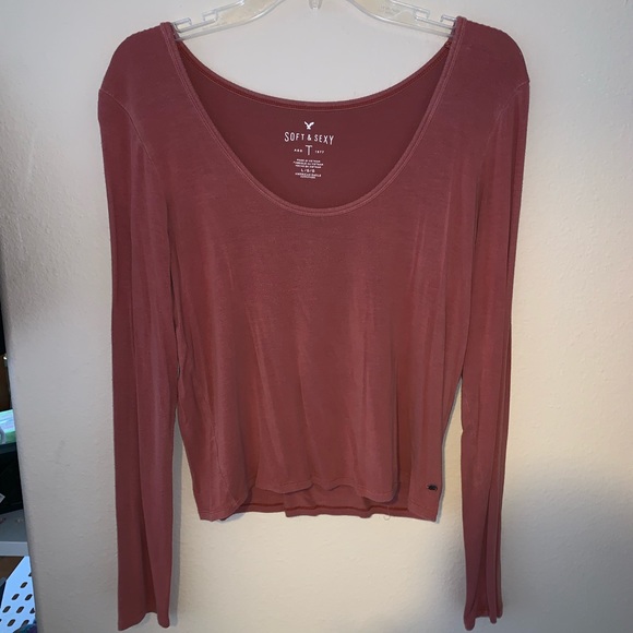 American Eagle Outfitters Tops - Peachy orange American Eagle Top